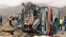 Región de Antofagasta: Volcamiento de bus dejó dos muertos y varios heridos