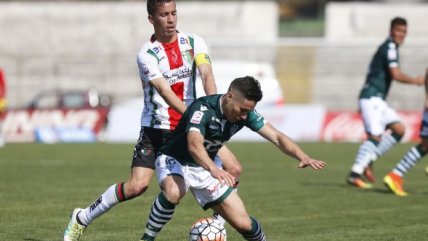 La igualdad entre Palestino y Santiago Wanderers en el Municipal de La Cisterna