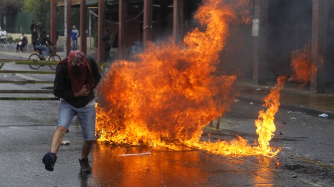 Con incidentes finalizó marcha en conmemoración del golpe de Estado