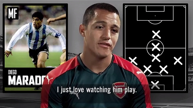 El 11 ideal de Alexis: Incluyó a Maradona, Pelé y Messi