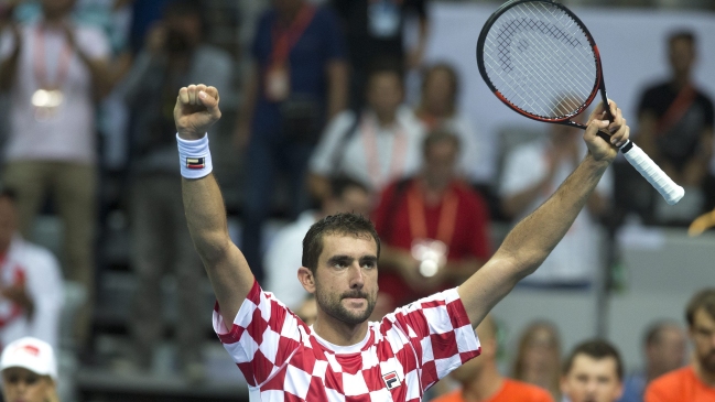 Marin Cilic derrotó a Lucas Pouille y emparejó la serie entre Croacia y Francia