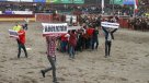 Así fue la funa al rodeo en la Semana de la Chilenidad del Parque Alberto Hurtado