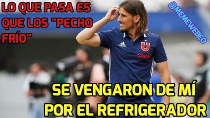 Beccacece fue el blanco de los memes tras la derrota de la U en la Supercopa