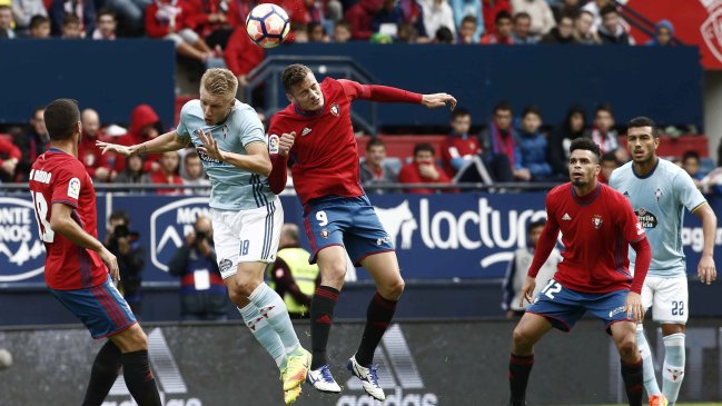 Celta de Vigo igualó en su visita a Osasuna en la liga española
