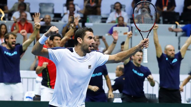 Marin Cilic llevó a Croacia a la final de Copa Davis tras vencer a Richard Gasquet