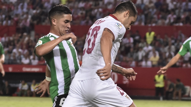 Felipe Gutiérrez jugó en la derrota de Real Betis ante Sevilla en un nuevo clásico andaluz