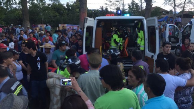 Gradería en rodeo de Quinta de Tilcoco se desplomó: Hay cinco lesionados