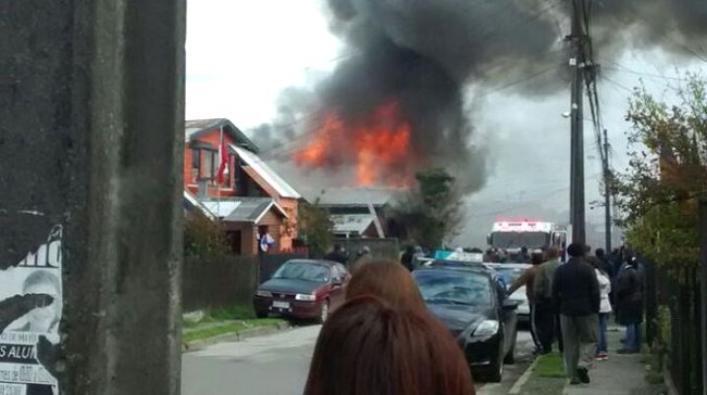 Niño de 10 años murió en incendio en Puerto Varas