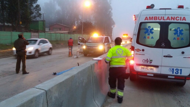 Un motociclista falleció tras colisionar con un camión en Valparaíso
