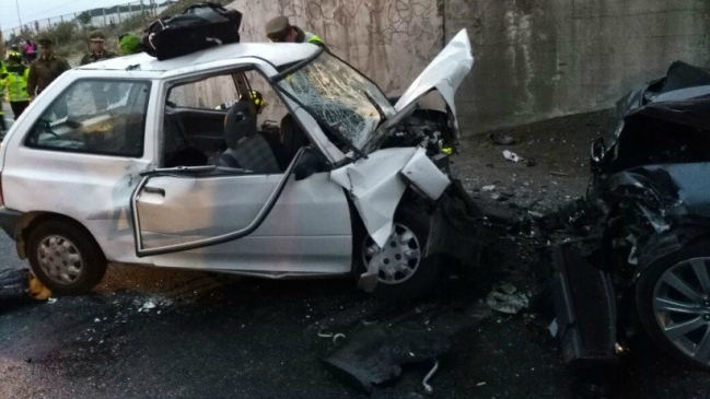 Violenta colisión frontal tuvo consecuencias fatales en Puchuncaví