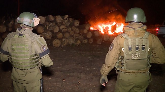 Cuatro máquinas quemadas en nuevo atentado incendiario en La Araucanía