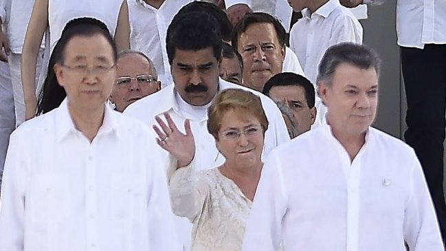 Bachelet confirma apoyo de Chile al diálogo de paz con el ELN