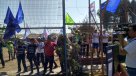 Ex Presidente Lagos enfrentó a manifestantes en Lo Espejo
