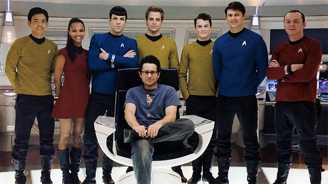 J.J. Abrams y actores de 