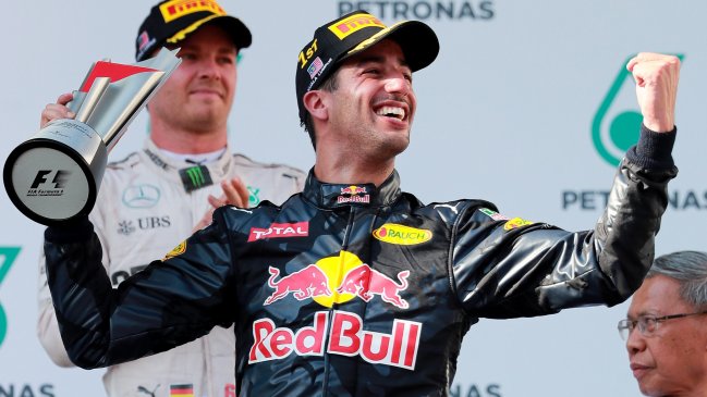 Daniel Ricciardo se adjudicó el Gran Premio de Malasia en la Fórmula 1