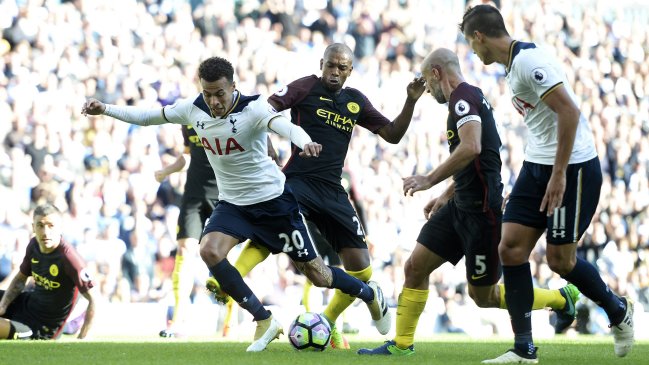 Manchester City perdió su invicto tras caer ante Tottenham por la liga inglesa