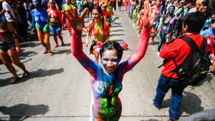 Los cuerpos pintados se tomaron el carnaval Mil Tambores