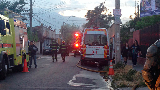 Dos adultos mayores fallecieron en incendio de hogar de La Cisterna