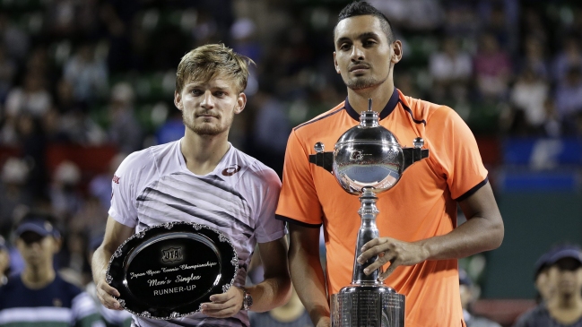 Nick Kyrgios derribó a David Goffin y se adjudicó el ATP de Tokio