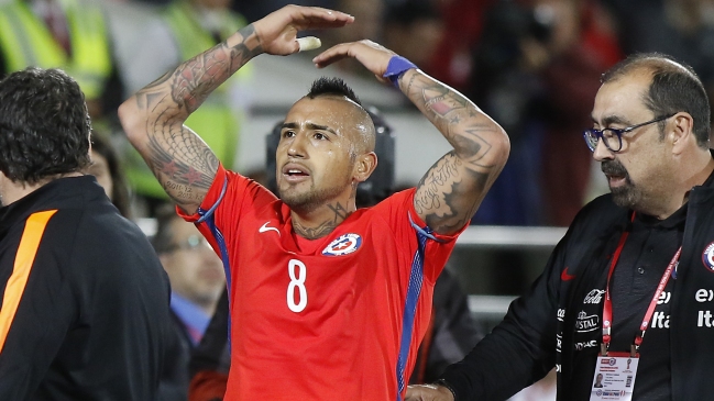 Arturo Vidal fue elegido por la FIFA como el jugador de la fecha en las Clasificatorias