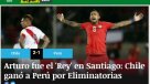 Medios peruanos: Arturo Vidal fue el \