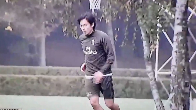 Matías Fernández tuvo su primera práctica en AC Milan tras superar problemas físicos