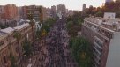 Impresionantes imágenes de la marcha #NiUnaMenos desde un dron