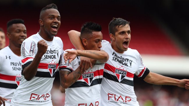 Sao Paulo con Eugenio Mena se impuso a Ponte Petra en una nueva jornada del Brasileirao