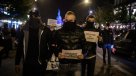 La protesta de policías franceses en contra de la violencia hacia ellos