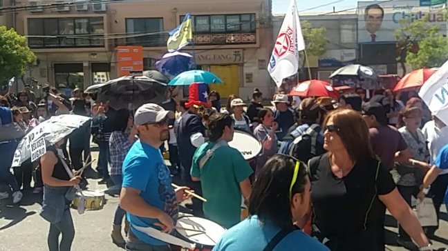 Al menos ocho detenidos dejó marcha de funcionarios públicos en San Antonio