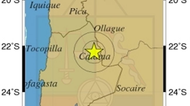 Sismo de menor intensidad se registró en la Región de Antofagasta