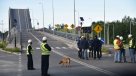 La visita inspectiva de la Fiscalía y PDI al puente Cau-Cau