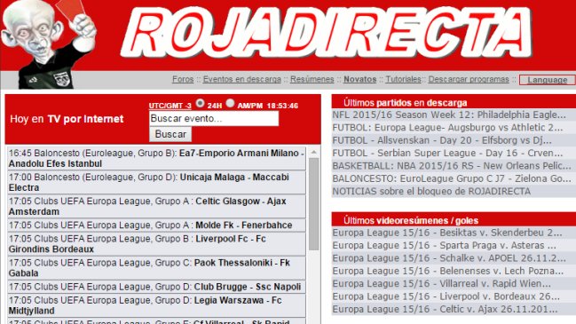 Administrador de Rojadirecta fue detenido en España