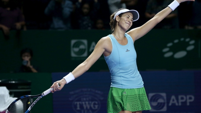 Garbiñe Muguruza se despidió del WTA Finals con un triunfo