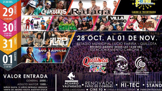 Expo Quillota: Cinco días de música y sabor