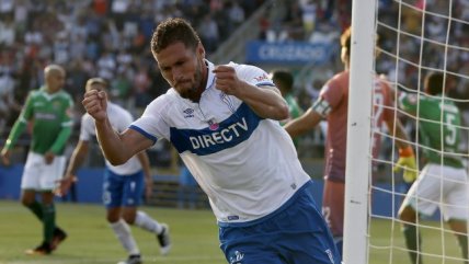 Germán Lanaro capturó un rebote y convirtió el tercero para Universidad Católica en su duelo con Audax