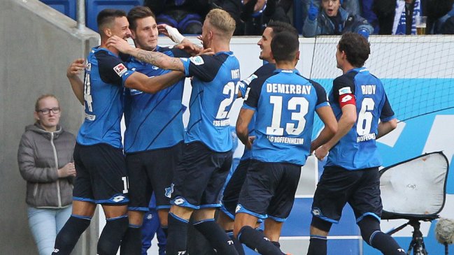 Hoffenheim derrotó a Hertha Berlín y logró su quinto triunfo consecutivo en Alemania