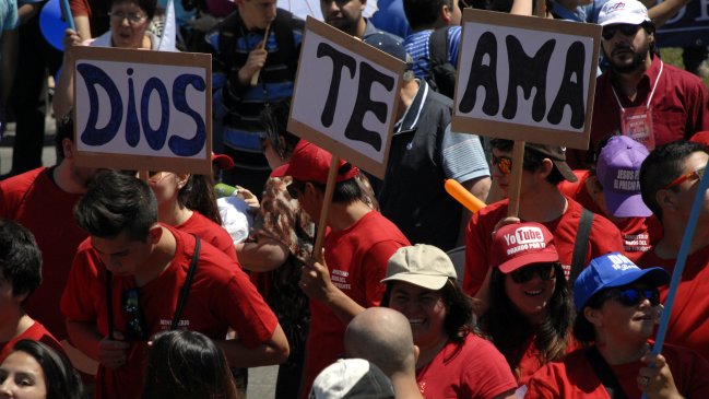 Los desvíos de tránsito en Santiago por la marcha de las Iglesias Evangélicas