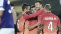 La victoria como visita de AS Roma ante Austria Viena por la Europa League