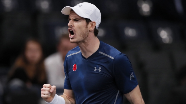 Andy Murray alcanzó el número uno del mundo tras retiro de Raonic en París-Bercy