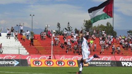 Leandro Benegas anotó el 1-0 de Palestino sobre Deportes Temuco