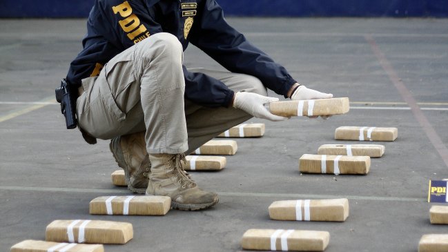 PDI decomisó 30 kilos de marihuana que venían desde Iquique a Santiago