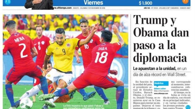 Medios colombianos: Chile nos enredó