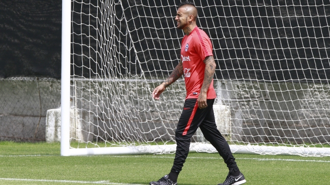 La selección hizo fútbol sin Arturo Vidal en práctica vespertina