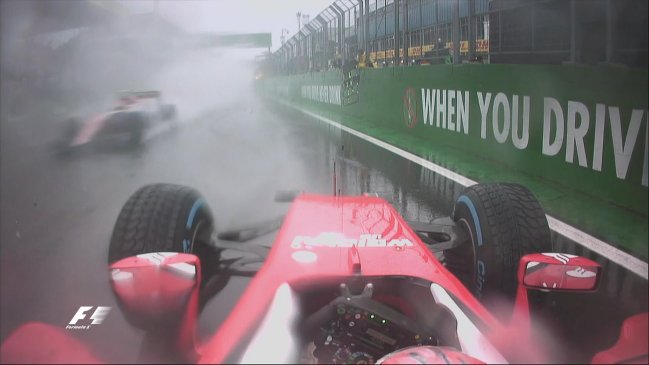 Accidente de Kimi Raikkonen provocó interrupción del GP de Brasil de Fórmula 1