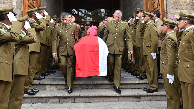 Funeral de los carabineros asesinados se realizó en La Serena