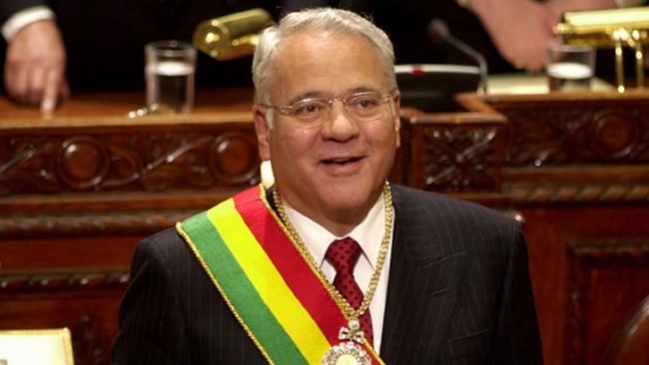 Imputan a ex presidente boliviano por daño al Estado en caso de empresa chilena