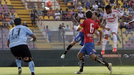 Jonathan Zacaría logró el primer descuento de U. de Chile en su encuentro con U. Española
