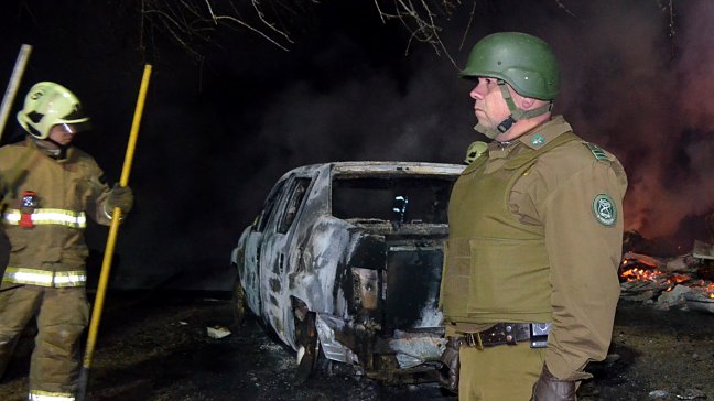 La Araucanía: Quemaron furgón del Sernam en un nuevo ataque incendiario