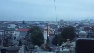   El momento en que comenzaron a sonar las sirenas alertando del tsunami en Japón 